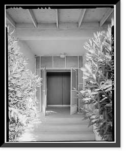 Historic Framed Print, Naval Supply Annex Stockton, Office Building, West of intersection of Humphreys Drive & Embarcadero, Stockton, San Joaquin County, CA - 9,  17-7/8" x 21-7/8"
