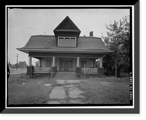 Historic Framed Print, Ira H. Brooks House, 350 North Fulton Avenue, Fresno, Fresno County, CA - 2,  17-7/8" x 21-7/8"