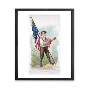 Historic Framed Print Don't Touch My Flag!, 17-7/8" x 21-7/8"