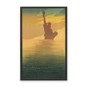 Historic Framed Print Vintage Statue of Liberty Print - 1, 17-7/8" x 21-7/8"