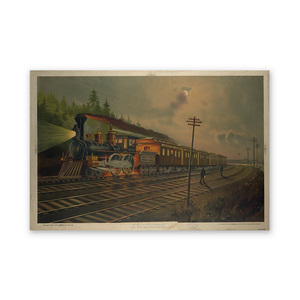 Historic Framed Print Night scene , 17-7/8" x 21-7/8"