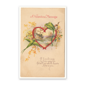 Historic Framed Print Vintage Valentine's Day Print - 3, 17-7/8" x 21-7/8"