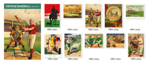 Vintage Baseball Prints 1 - Set of 10 Cards