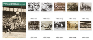 Vintage Baseball Scenes - Set of 10 Cards