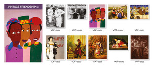 Vintage Friendship 1 - Set of 10 Cards