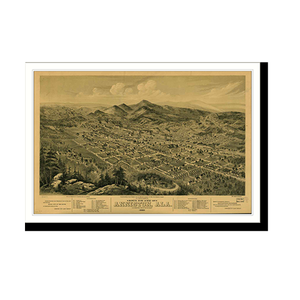 Panoramic Map - Anniston, Alabama, 1888 - Bird's Eye View Print