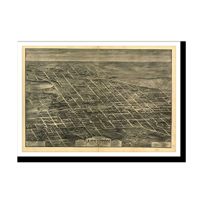 Panoramic Map - Anniston, Alabama, 1903 - Bird's Eye View Print