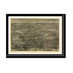 Panoramic Map - Anniston, Alabama, 1903 - Bird's Eye View Print