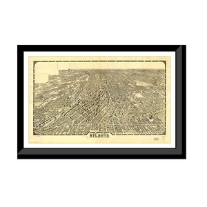 Panoramic Map - Atlanta, Georgia, 1919 - Bird's Eye View Print