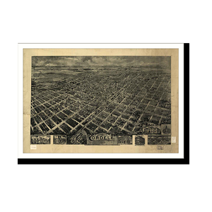 Panoramic Map - Cordele, Georgia, 1908 - Bird's Eye View Print