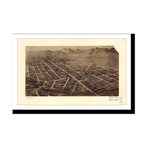 Panoramic Map - Fort Collins, Colorado, 1899 - Bird's Eye View Print