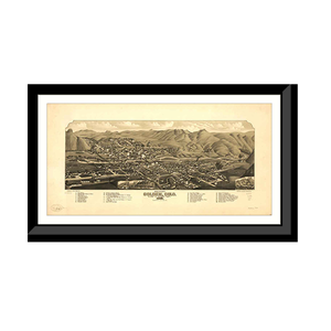 Panoramic Map - Golden, Colorado, 1882 - Bird's Eye View Print