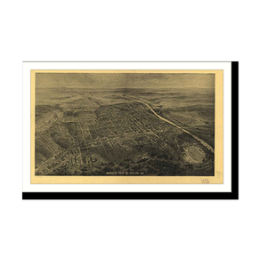 Panoramic Map - Macon, Georgia, 1912 - Bird's Eye View Print