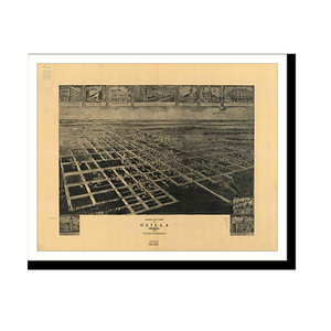 Panoramic Map - Ocilla, Georgia, 1908 - Bird's Eye View Print
