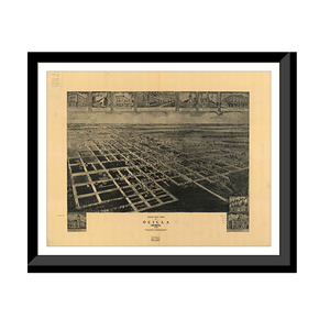 Panoramic Map - Ocilla, Georgia, 1908 - Bird's Eye View Print