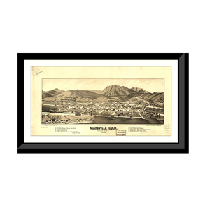 Panoramic Map - Maysville, Colorado, 1882 - Bird's Eye View Print