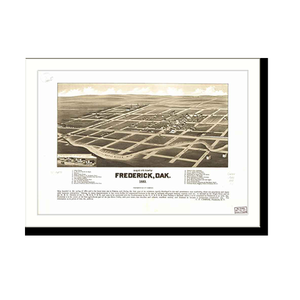 Panoramic Map - Frederick, Dakota Territory, 1883 - Bird's Eye View Print