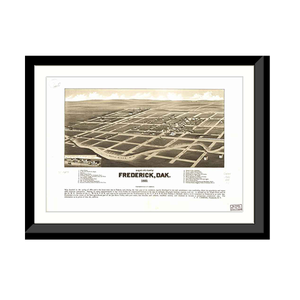 Panoramic Map - Frederick, Dakota Territory, 1883 - Bird's Eye View Print