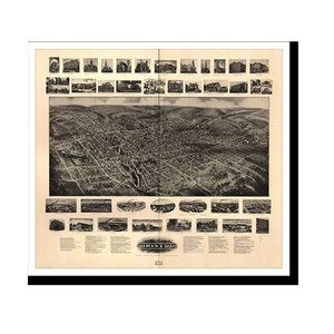 Panoramic Map - Bristol, Connecticut, 1907 - Bird's Eye View Print
