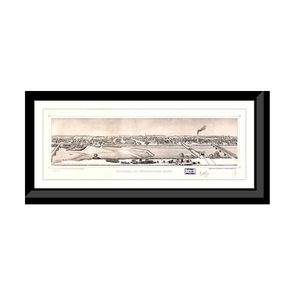 Panoramic Map - Minneapolis, Minnesota, 1873 - Bird's Eye View Print