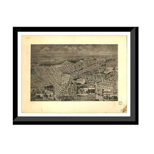 Panoramic Map - Winchester, Massachusetts, 1898 - Bird's Eye View Print