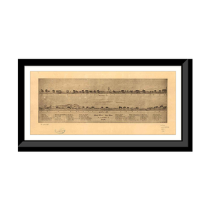 Panoramic Map - Lynn, Massachusetts, 1820 - Bird's Eye View Print