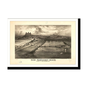 Panoramic Map - Nantasket, Massachusetts, 1879 - Bird's Eye View Print