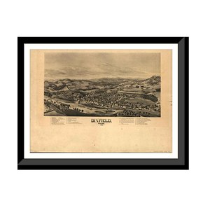 Panoramic Map - Dixfield, Maine, 1896 - Bird's Eye View Print