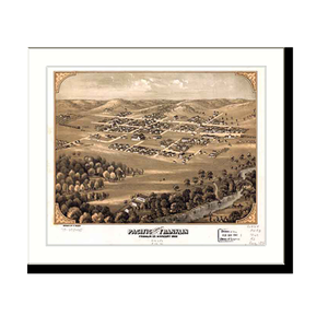 Panoramic Map - Franklin, Missouri, 1869 - Bird's Eye View Print