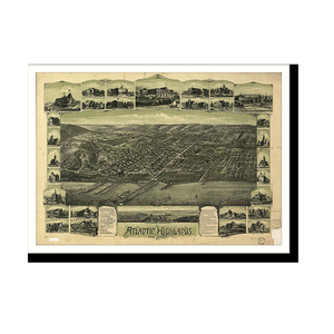Panoramic Map - Atlantic Highlands, New Jersey, 1894 - Bird's Eye View