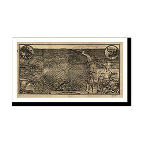 Panoramic Map - St. Louis, Missouri, 1876 - Bird's Eye View Print