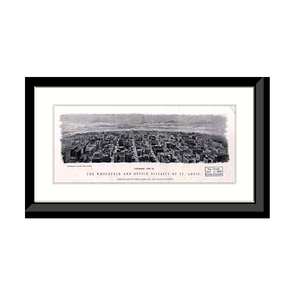 Panoramic Map - St. Louis, Missouri, 1904 - Bird's Eye View Print