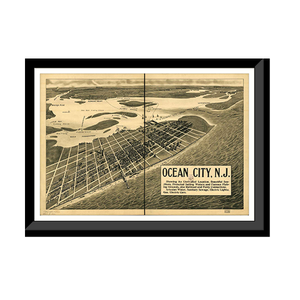Panoramic Map - Ocean City, New Jersey, 1903 - Bird's Eye View Print