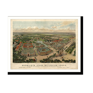 Panoramic Map - St. Louis Worlds Fair 2, Missouri, 1904 - Bird's Eye View