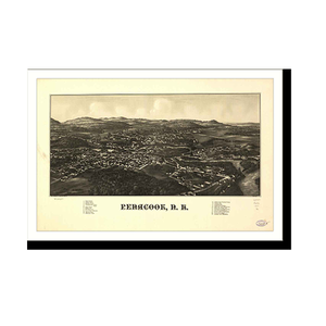Panoramic Map - Penacook, New Hampshire, 1887 - Bird's Eye View Print