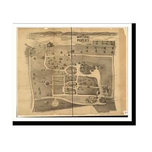 Panoramic Map - Peekskill, New York, 1890 - Bird's Eye View Print