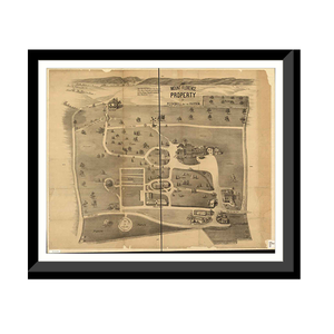 Panoramic Map - Peekskill, New York, 1890 - Bird's Eye View Print