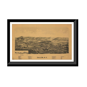 Panoramic Map - Salem, New York, 1889 - Bird's Eye View Print