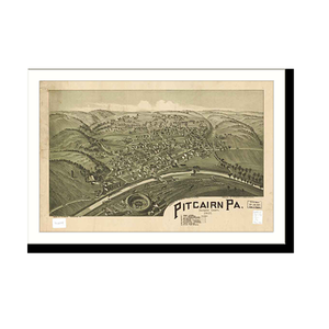 Panoramic Map - Pitcairn, Pennsylvania, 1901 - Bird's Eye View Print