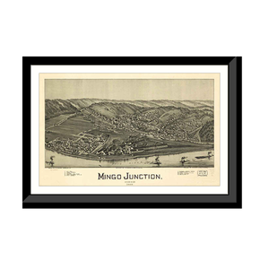 Panoramic Map - Mingo Junction, Ohio, 1899 - Bird's Eye View Print