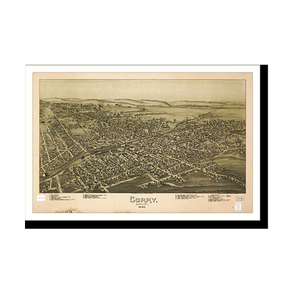 Panoramic Map - Corry, Pennsylvania, 1895 - Bird's Eye View Print