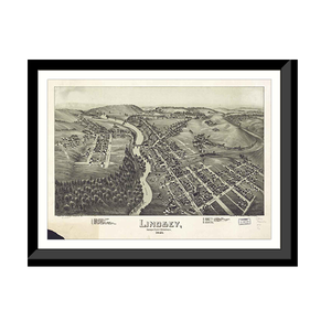 Panoramic Map - Punxsutawney, Pennsylvania, 1895 - Bird's Eye View Print