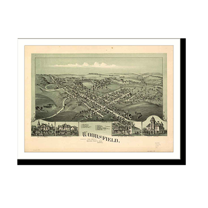 Panoramic Map - Woodsfield, Ohio, 1899 - Bird's Eye View Print