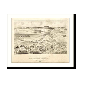 Panoramic Map - Sinking Spring, Pennsylvania, 1898 - Bird's Eye View Print