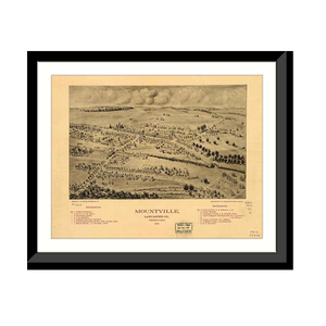 Panoramic Map - Mountville, Pennsylvania, 1894 - Bird's Eye View Print