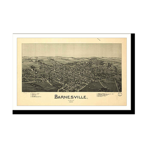 Panoramic Map - Barnesville, Ohio, 1899 - Bird's Eye View Print