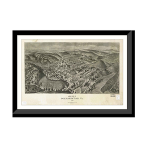 Panoramic Map - Pocahontas, Virginia, 1911 - Bird's Eye View Print