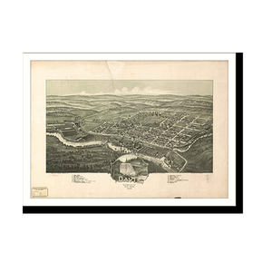 Panoramic Map - Davis, West Virginia, 1898 - Bird's Eye View Print