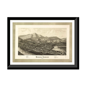 Panoramic Map - Windsor, Vermont, 1886 - Bird's Eye View Print