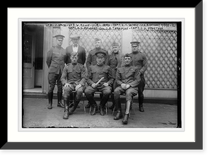 Lts: House, Kelly, Byrd, Caughey; Capts: Shively, Maloney, Praether & Col. Thompson, Antique Wall Art